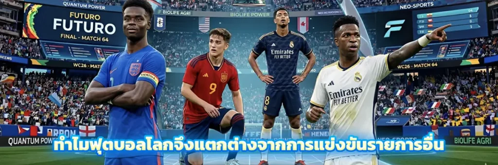 ทำไมฟุตบอลโลกจึงแตกต่างจากการแข่งขันรายการอื่น